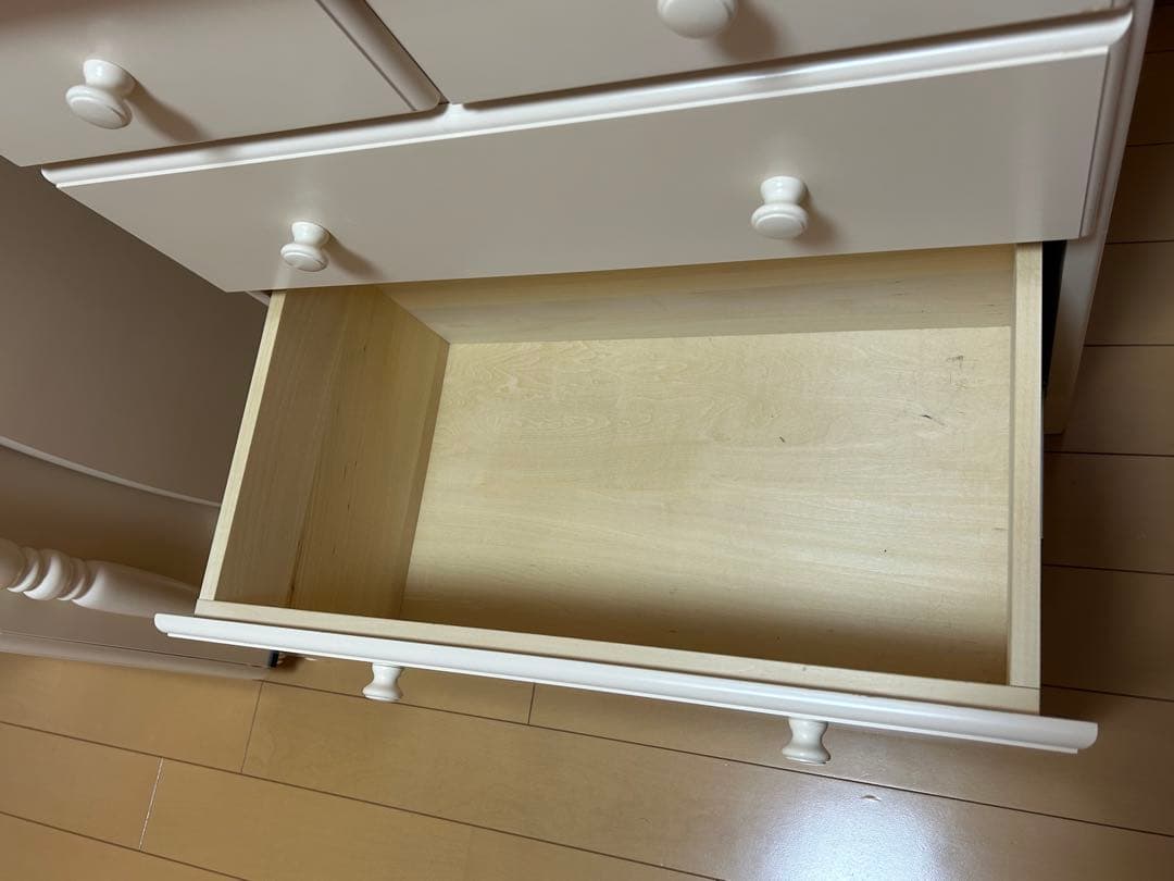 カリモク　ミニチェスト　アイボリー