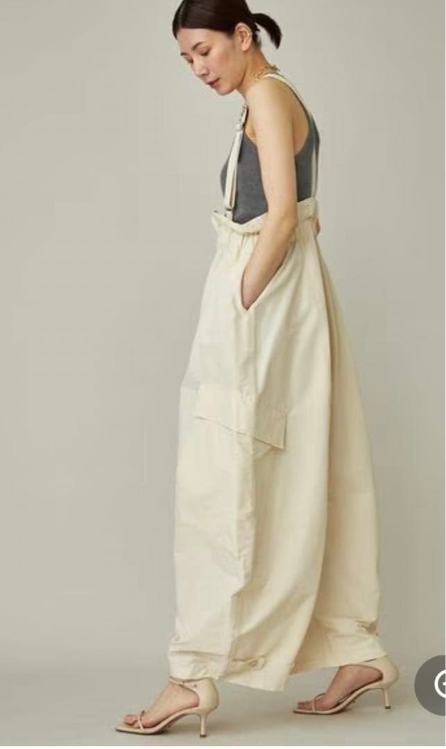 Curensology コットンナイロンサロペットパンツ