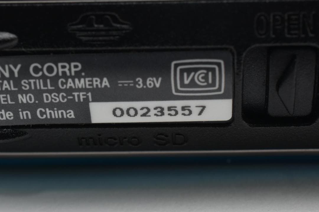 【美品】SONY Cyber-shot DSC-TF1 ブルー　防水・耐衝撃