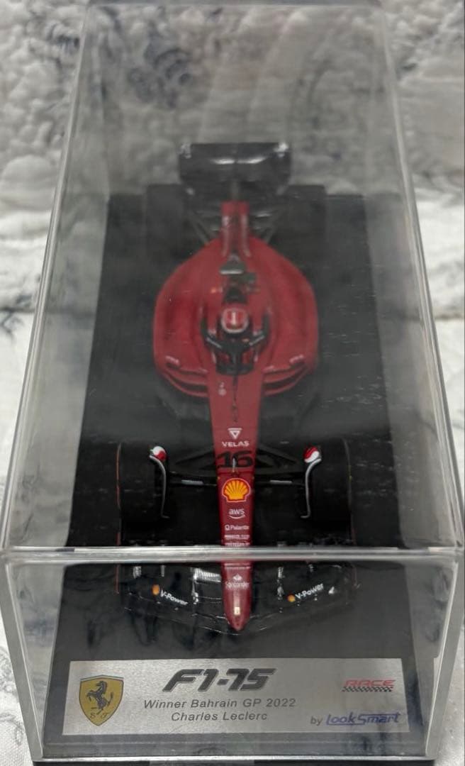 ルックスマート1/43 フェラーリ F1-75 ルクレール2022バーレーン優勝
