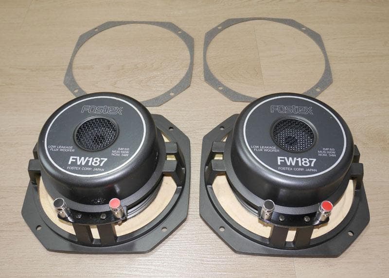 FOSTEX 18センチウーハー　FW187　2台セットで