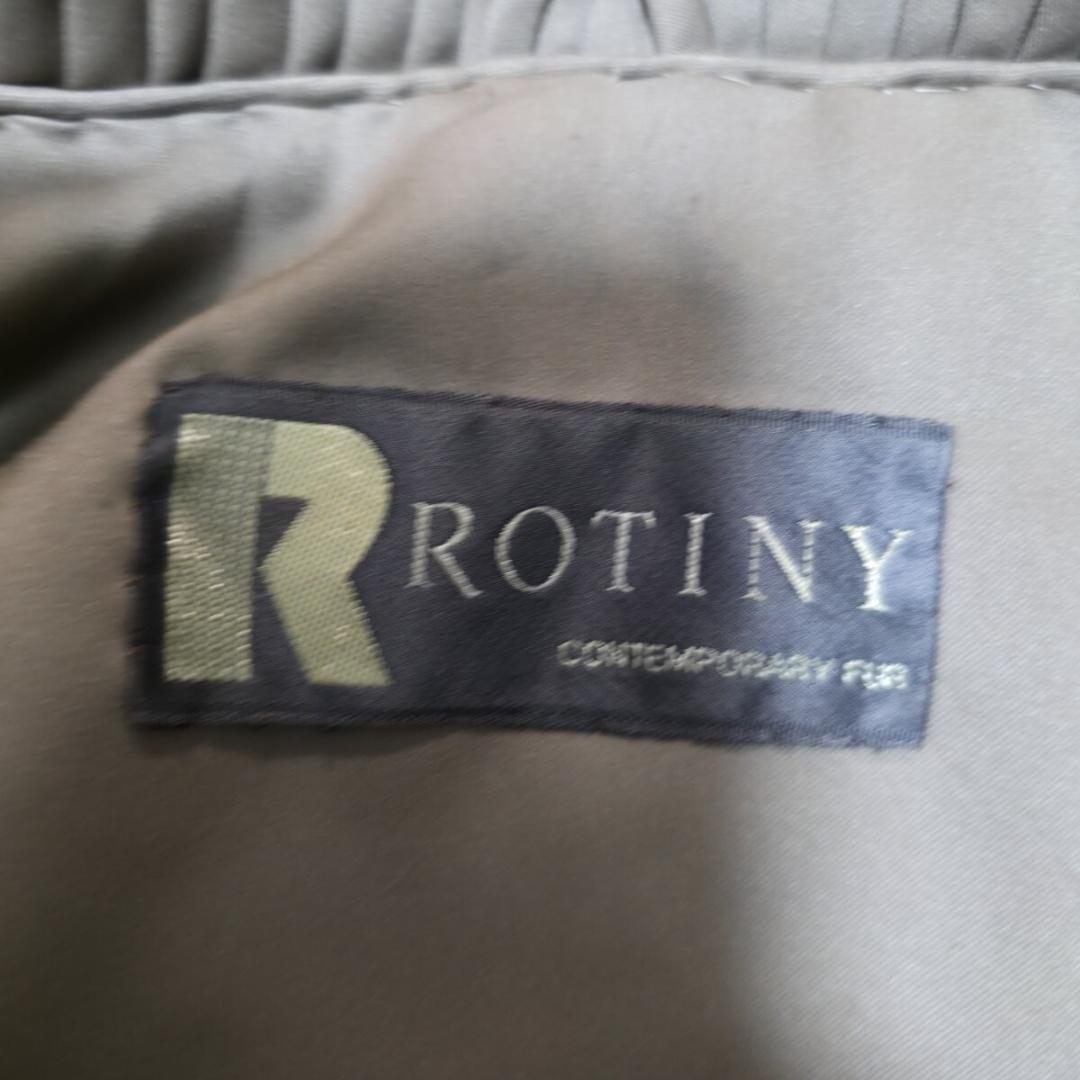 総丈90cm デミバフミンク ファーコート ロールアップ袖 ロング丈