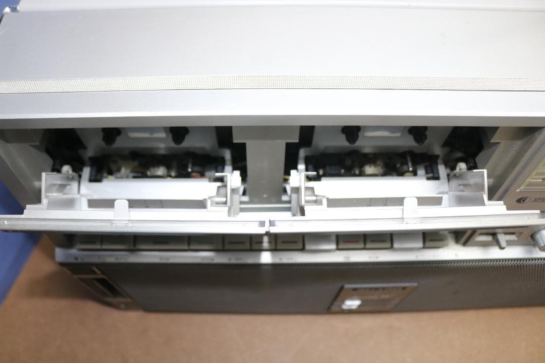 SHARP GF-818ST Wラジカセ レトロジャンク品
