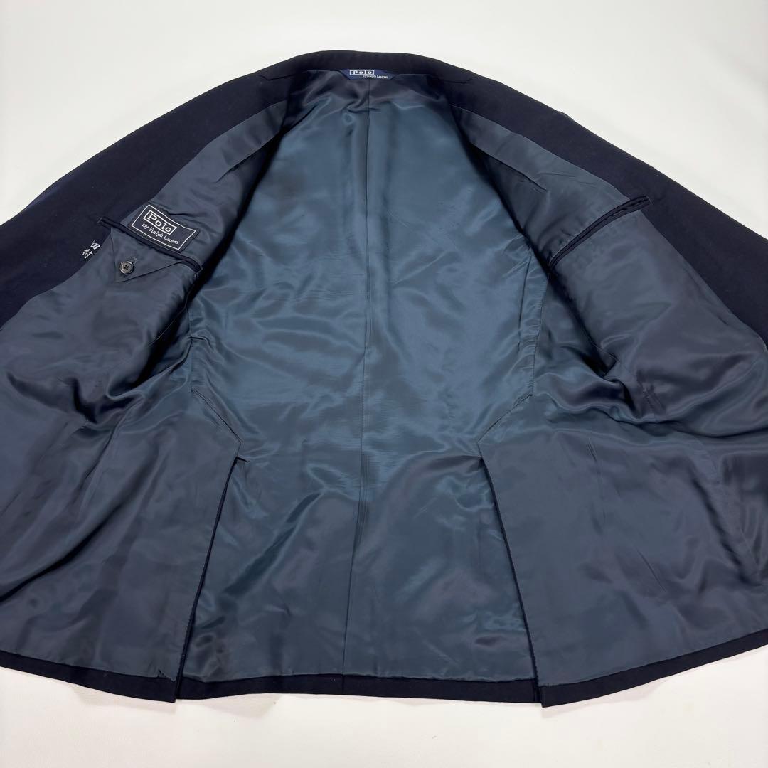 ポロ ラルフローレン テーラードジャケット ダブル 紺ブレ 金ボタン