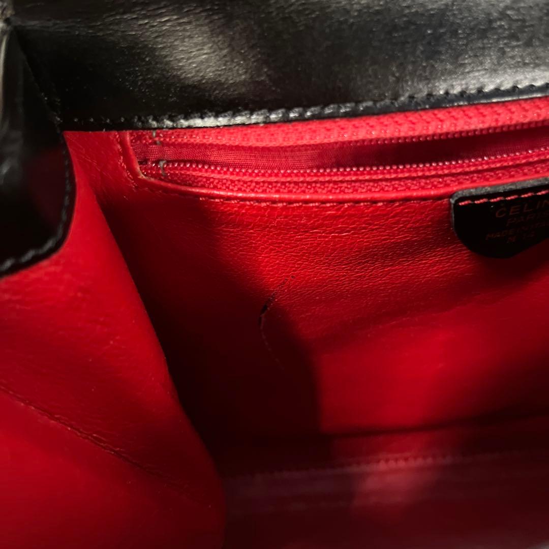 ⭐*️様 美品 CELINE ブラックレザー ハンドバッグ　現状品