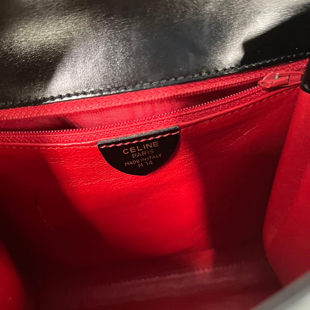 ⭐*️様 美品 CELINE ブラックレザー ハンドバッグ　現状品
