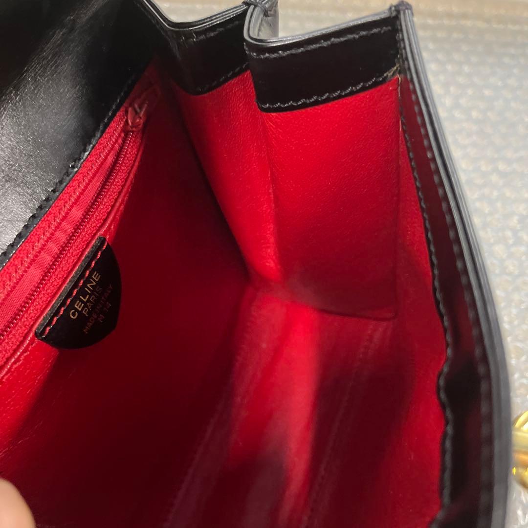 ⭐*️様 美品 CELINE ブラックレザー ハンドバッグ　現状品
