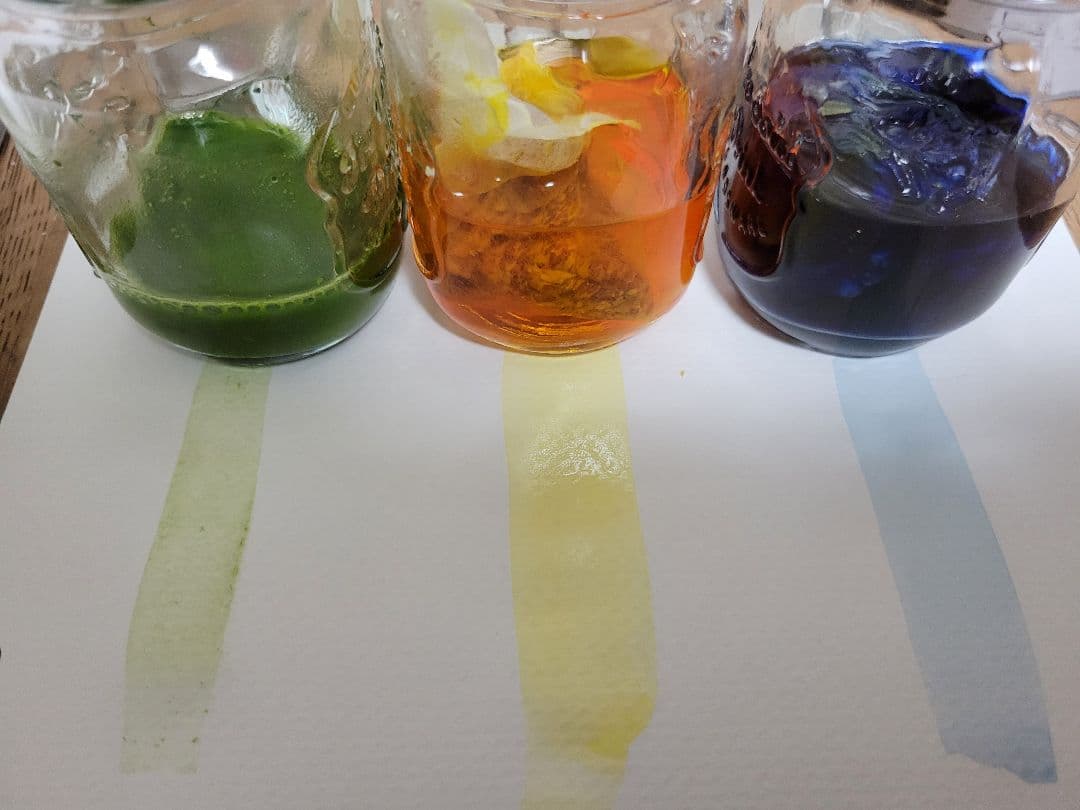 ファンタジー水彩画 額付き 薬屋ひとりごと　手描きイラスト　草木染め