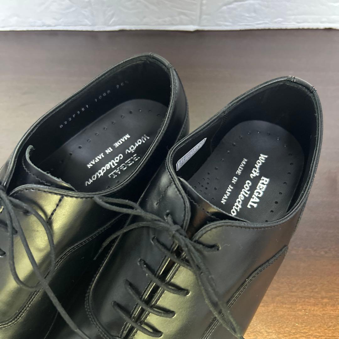 未使用級　REGAL リーガル　ストレートチップ　10GR ブラック　内羽根式