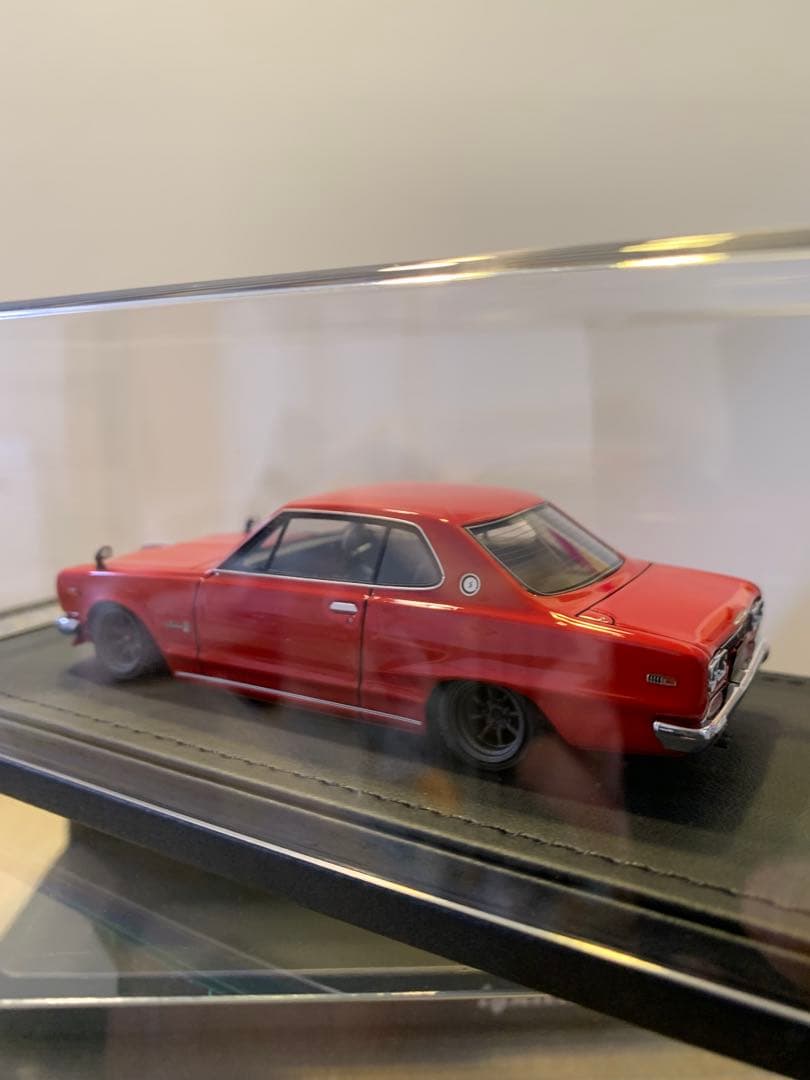 イグニッションモデル　1/43 スカイライン　GT-X KGC10 レッド