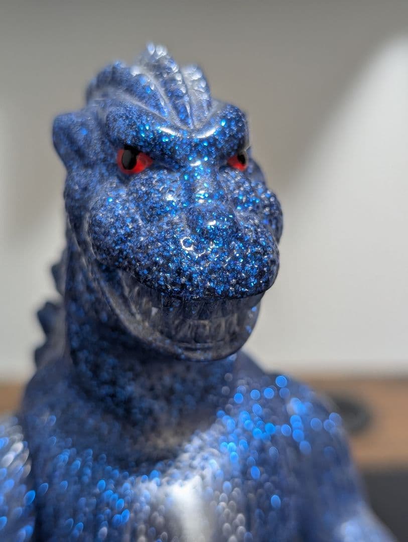 ゴジラ ソフビ マルサン Godzilla 1954 Blue Glitter
