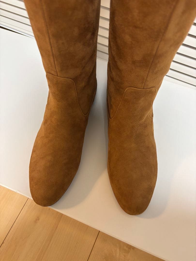 ☆新品、未使用☆ダイアナ　ニーハイスエードブーツ　23.5センチ　キャメル