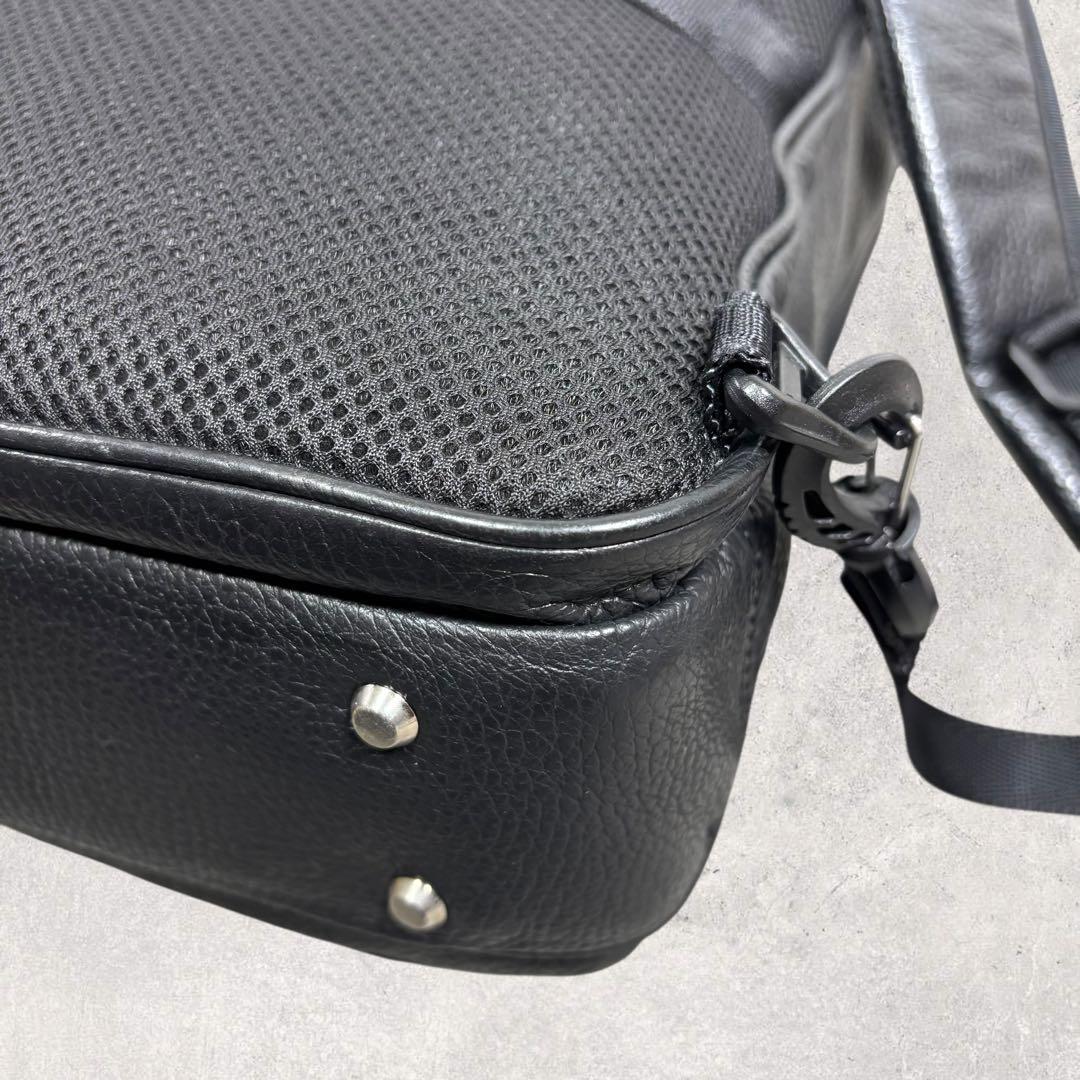 タッツンultima TOKYO レザー ビジネスリュック 2way 黒