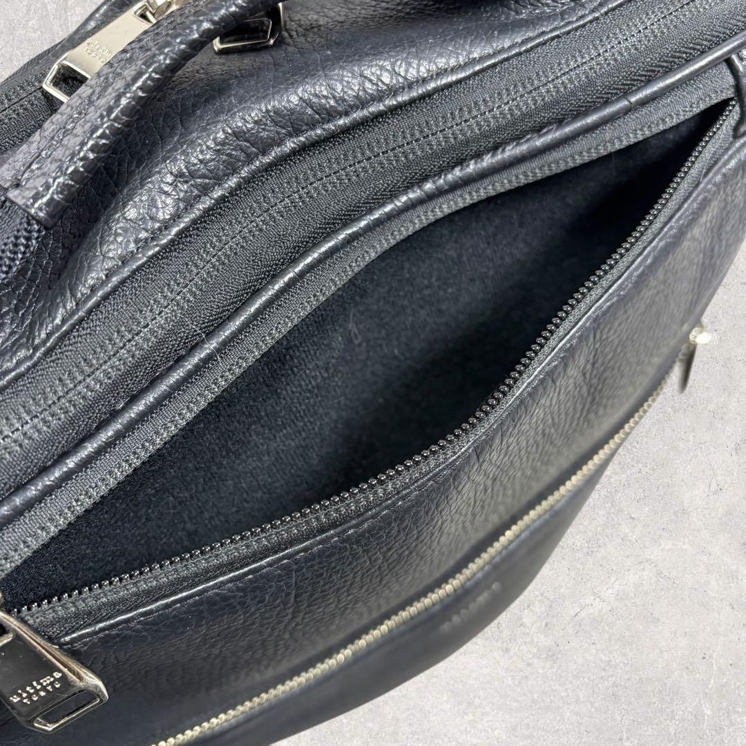 タッツンultima TOKYO レザー ビジネスリュック 2way 黒