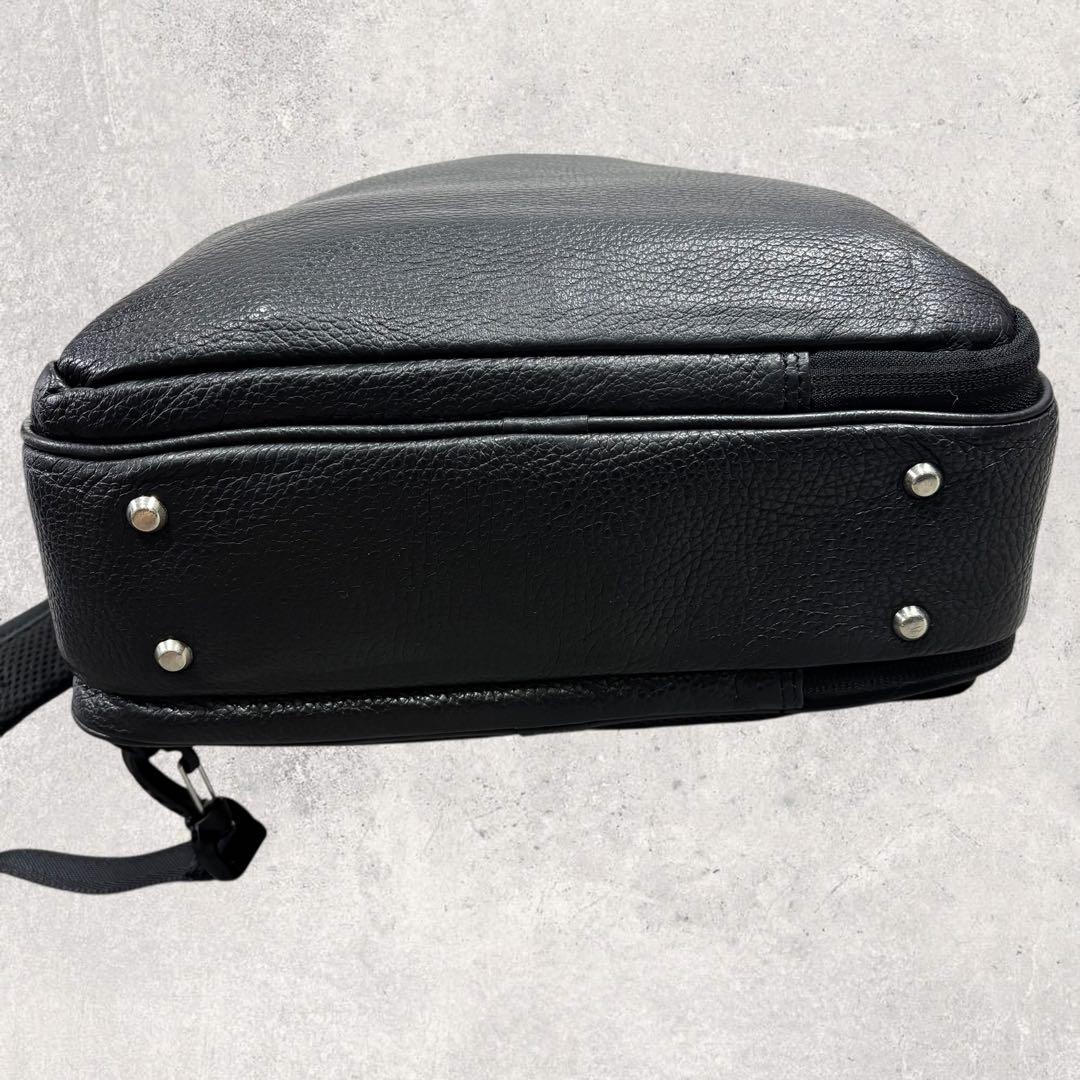 タッツンultima TOKYO レザー ビジネスリュック 2way 黒