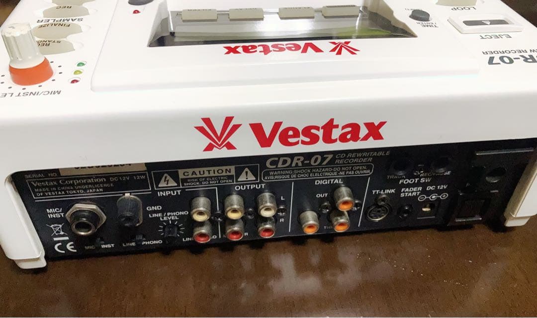 Vestax CDR-07 CD-RWレコーダー CDJ DJ 機材