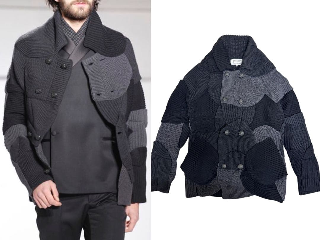 13aw パッチワーク ビーニー ニット セーター 再構築 アーティザナル