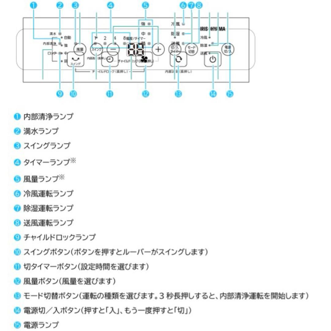【美品】　アイリスオーヤマ　コンパクトクーラー 工事不要 冷風 送風 除湿
