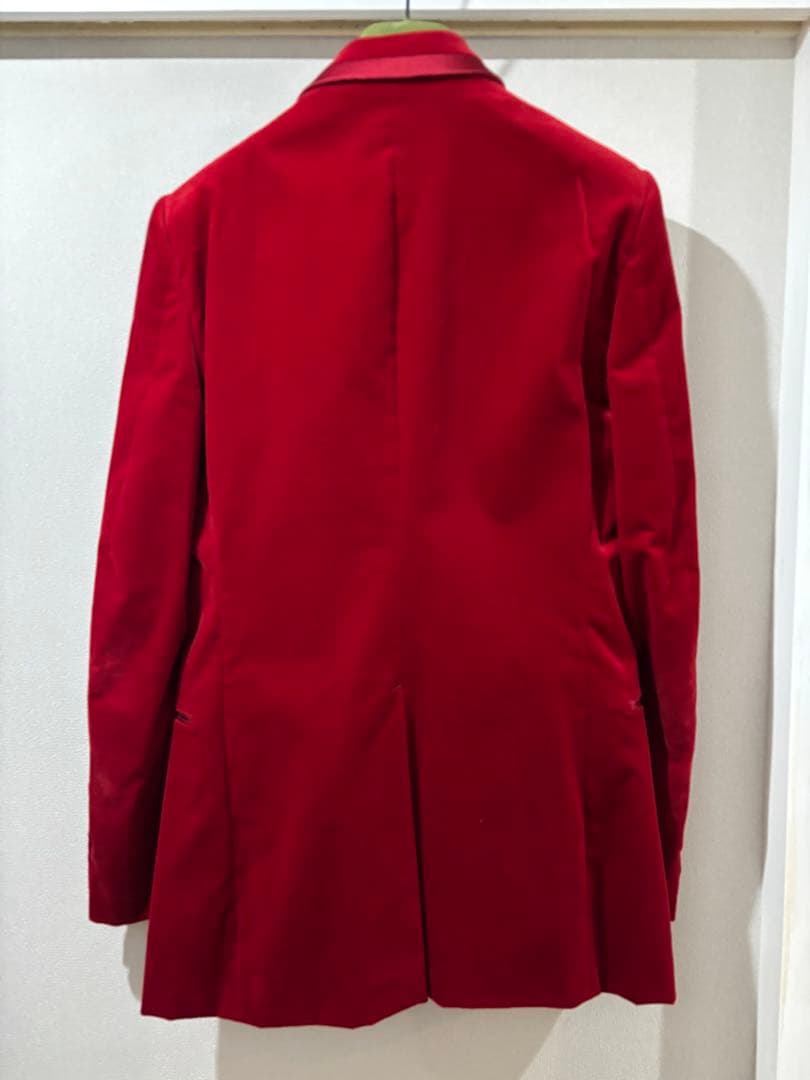GUCCI アレッサンドロミケーレ2021AW ベルベットジャケット 44 赤