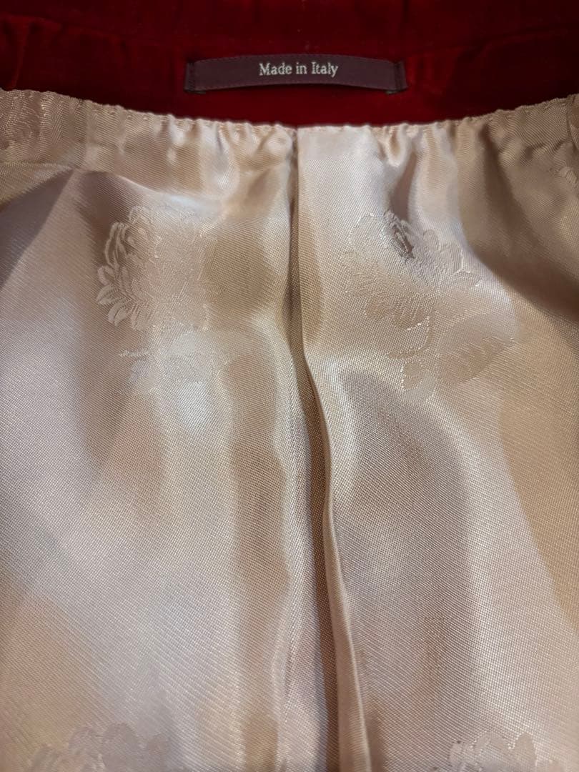 GUCCI アレッサンドロミケーレ2021AW ベルベットジャケット 44 赤