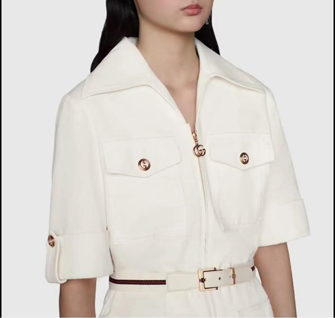 未使用　GUCCI グッチ エコ ウォッシュド オーガニックコットン ジャケット