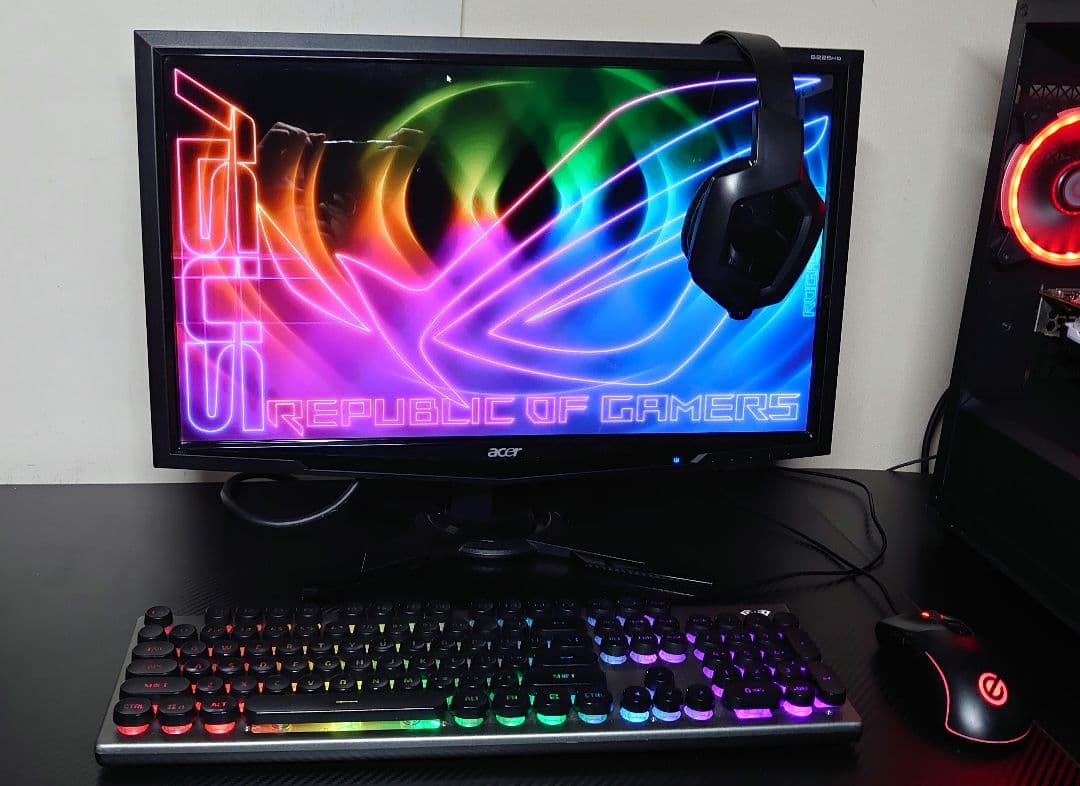 ゲーミングPCフルセット i7 7700k RX570 SSD500GB+1TB