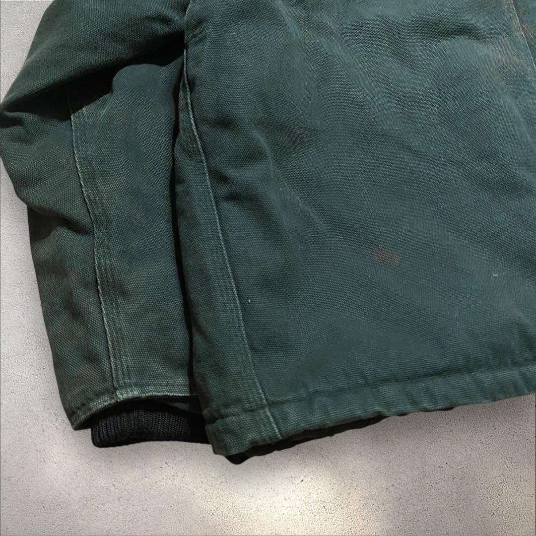 【重厚感◎】XLダックジャケットデトロイトグリーン襟コーデュロイトラディショナル