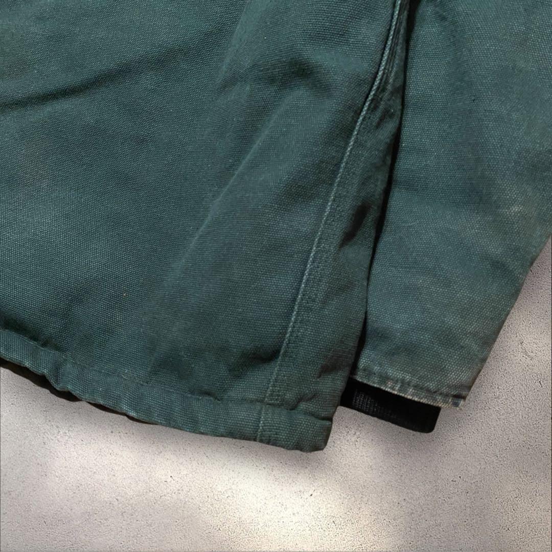 【重厚感◎】XLダックジャケットデトロイトグリーン襟コーデュロイトラディショナル