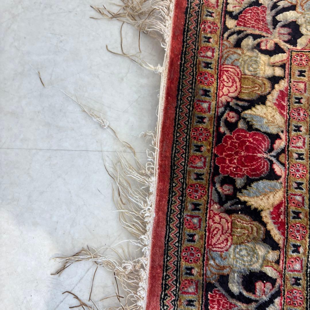 ペルシャ絨毯　コム産　シルク