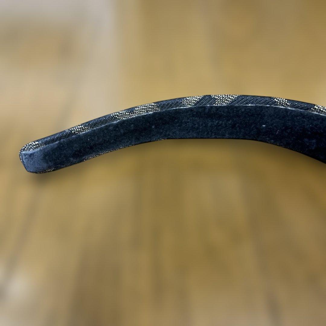 FENDI ヘアバンド ネイビー／ブラック