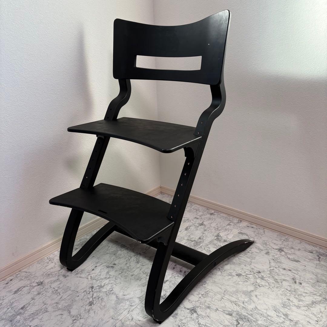 LEANDER ハイチェア　ブラック　北欧　リエンダー　ベビーチェア　イス