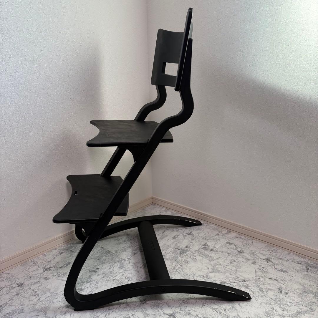 LEANDER ハイチェア　ブラック　北欧　リエンダー　ベビーチェア　イス