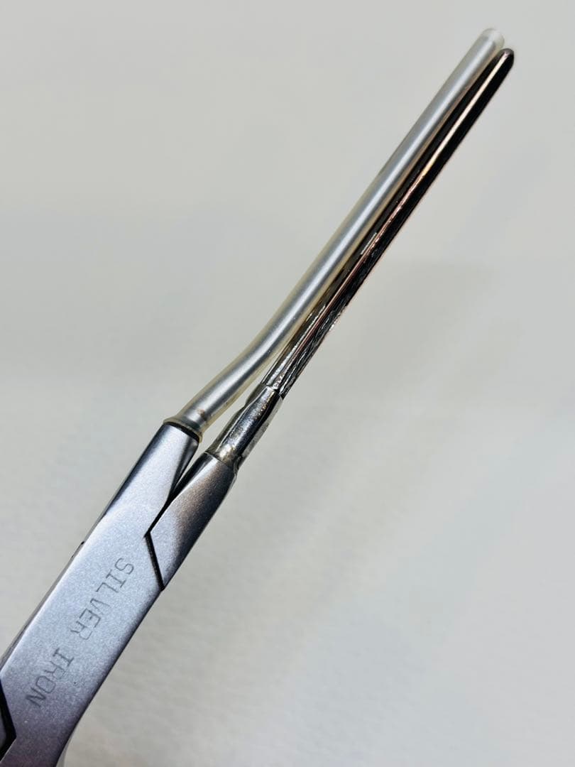 超美品　シルバーアイロン 2.3ミリ極細アイロン　廃盤品　 /レンツアイロン