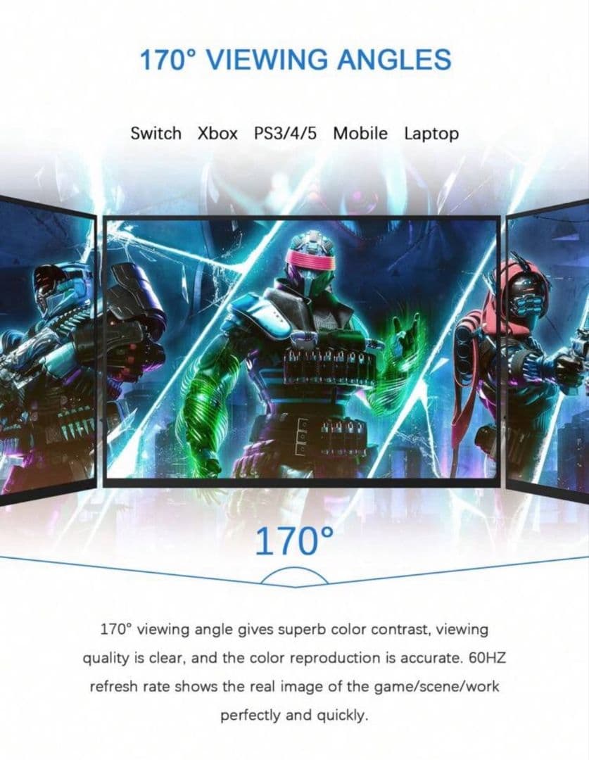 13.5インチ ポータブルモニター 60Hz