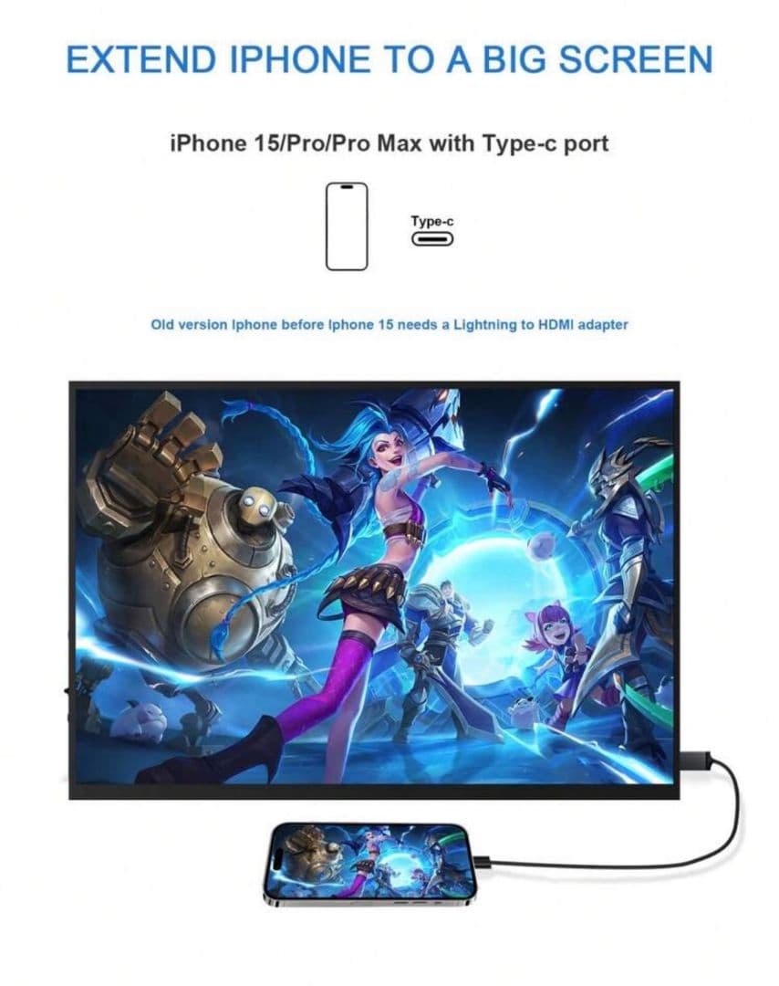 13.5インチ ポータブルモニター 60Hz