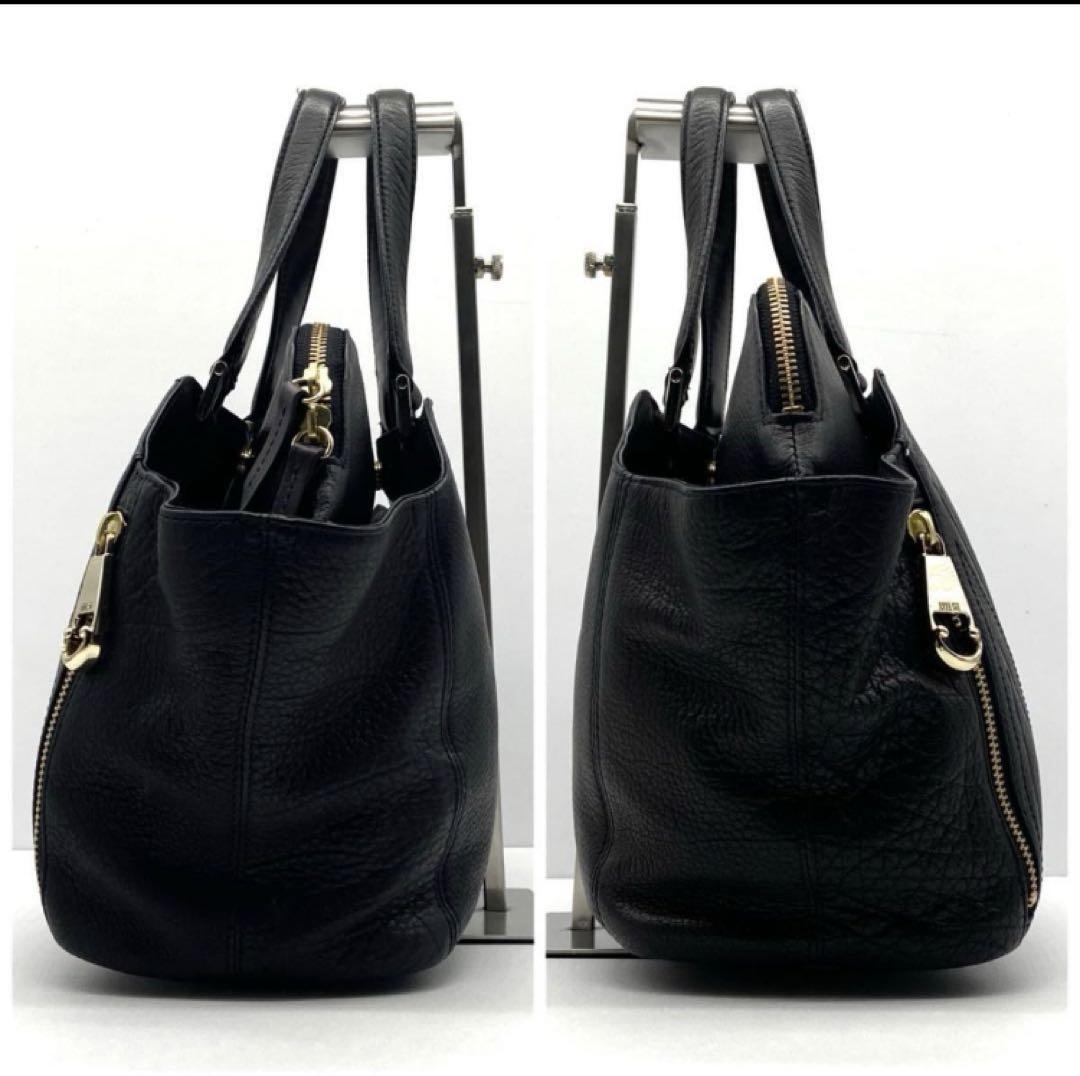 【ブティック限定】ANNA SUI ブラックレザー ハンドバッグ