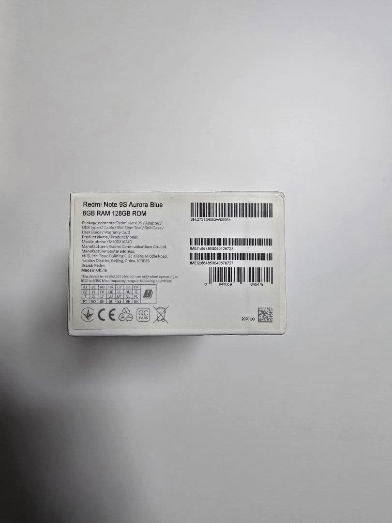 スマートフォン本体 Xiaomi Redmi Note 9S Aurora Blue 6/128GB