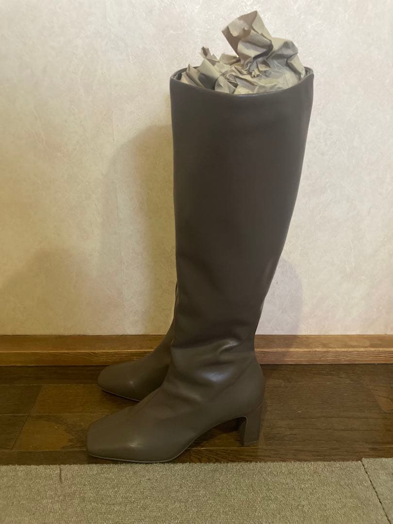 スナイデル　ブラウン ロングブーツ 高ヒール