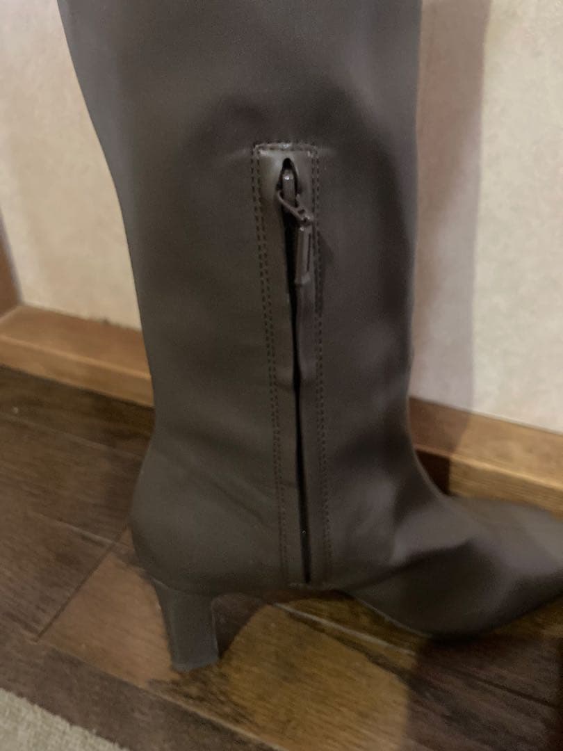 スナイデル　ブラウン ロングブーツ 高ヒール