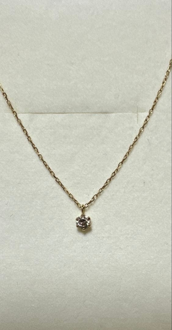 cui-cui K18シャンパンダイヤモンドネックレス