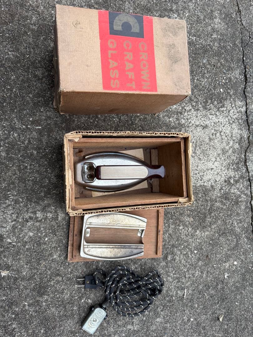 ナショナル2号アイロン 木箱付き