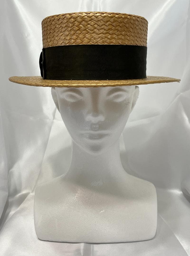 ◆《カンカン帽子/ヴィンテージ》 ベージュ ⑤◆