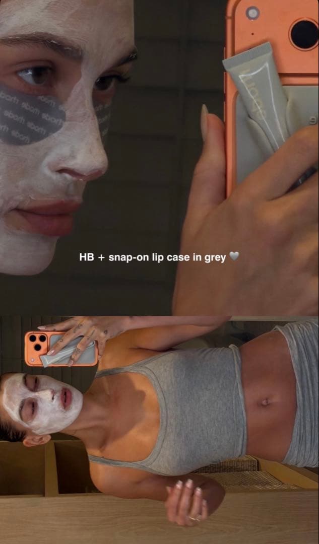 iPhoneアクセサリー rhode snap-on lip case grey