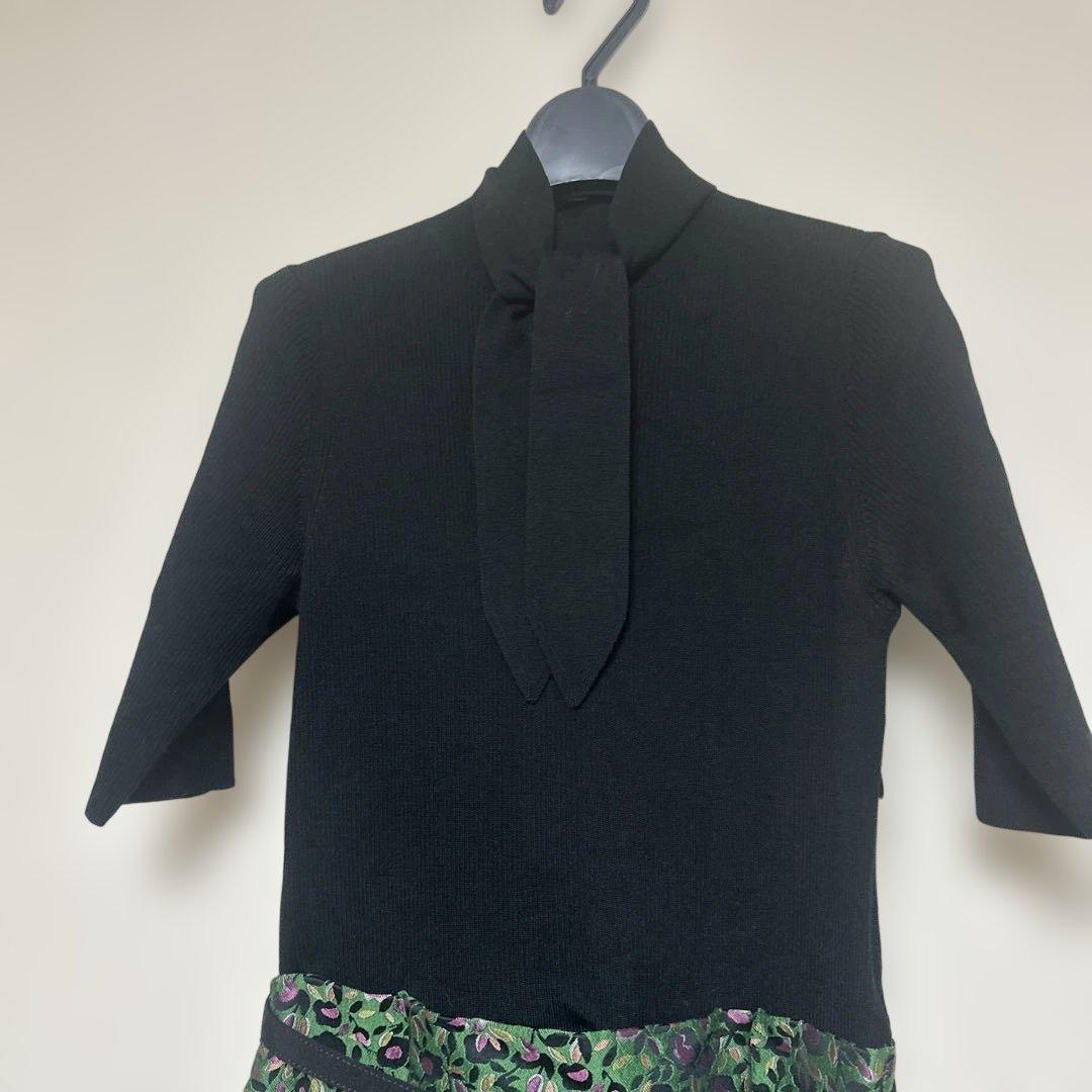 アナイ　ANAYI ワンピース　クリスマス　ツイード　ジャガード