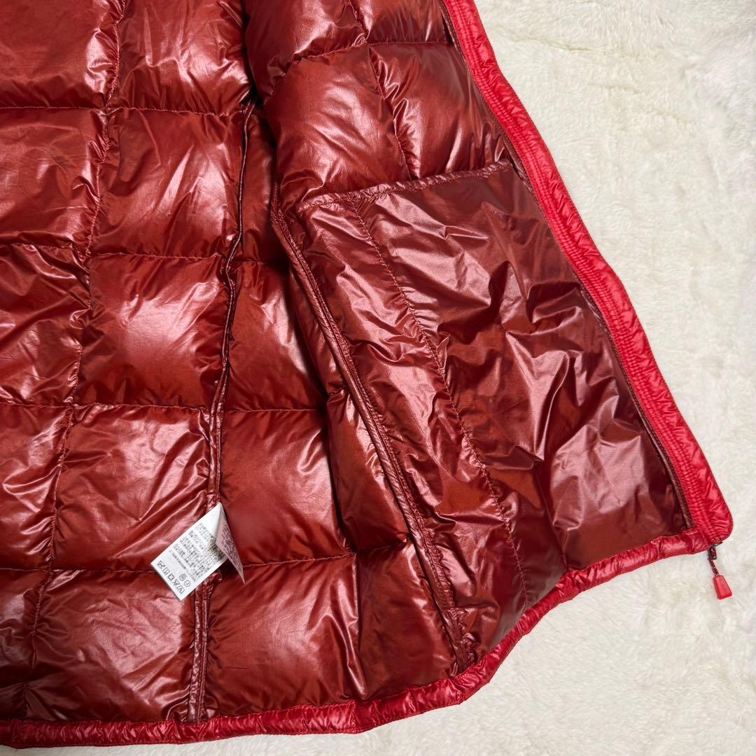 極美品モンベル800FPスペリオダウンベスト Men'sXLレッド
