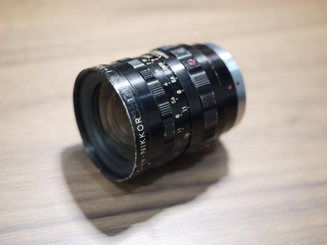 Cマウントシネレンズ　Cine-NIKKOR 単焦点レンズ 1:1.8/13mm