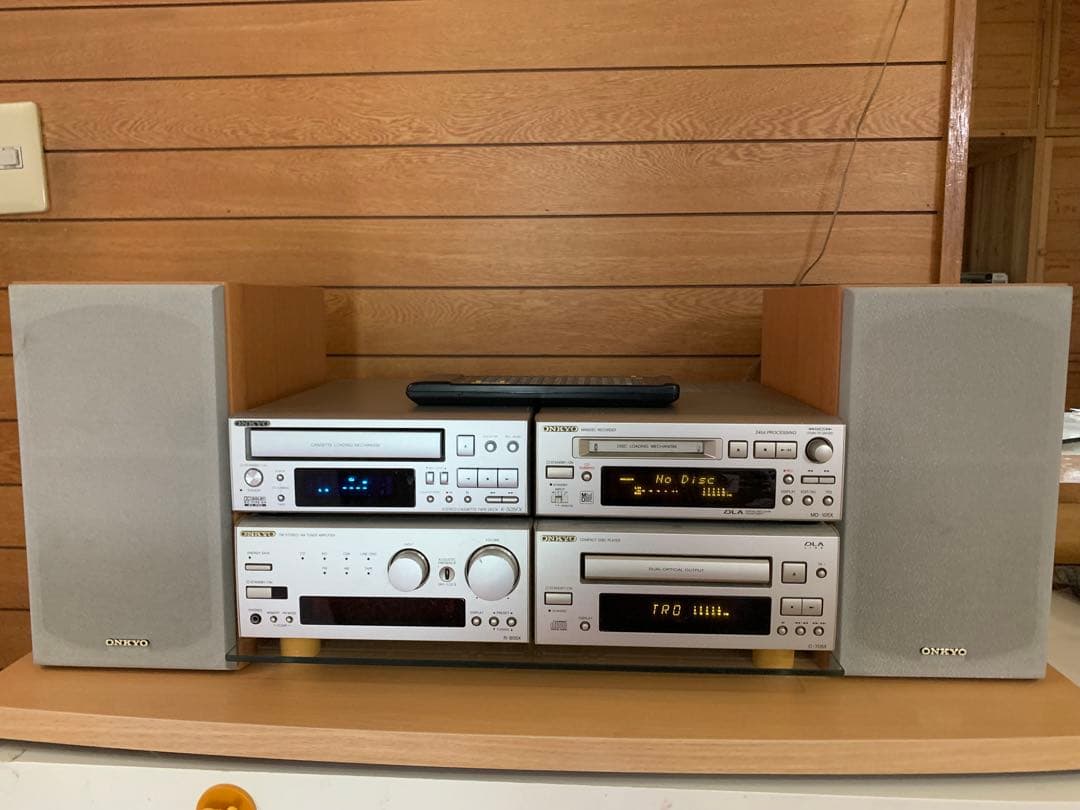 【送料無料】ONKYO INTEC 205 コンポ（専用ラック付き）