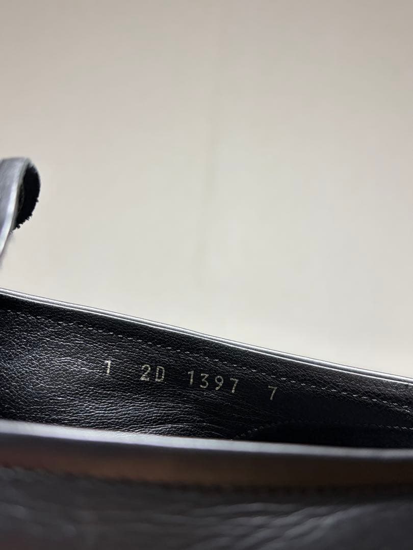 ★05SS PRADA プラダ レザー ローファー 26cm スクエアトゥ