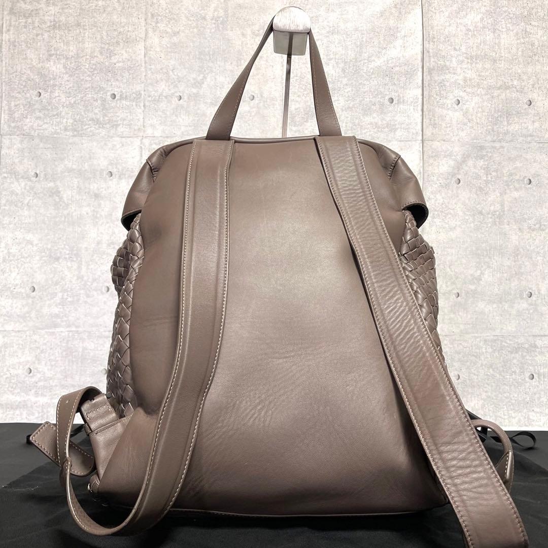 専用品FALORNI イントレチャート グレージュ ラムレザー バックパック