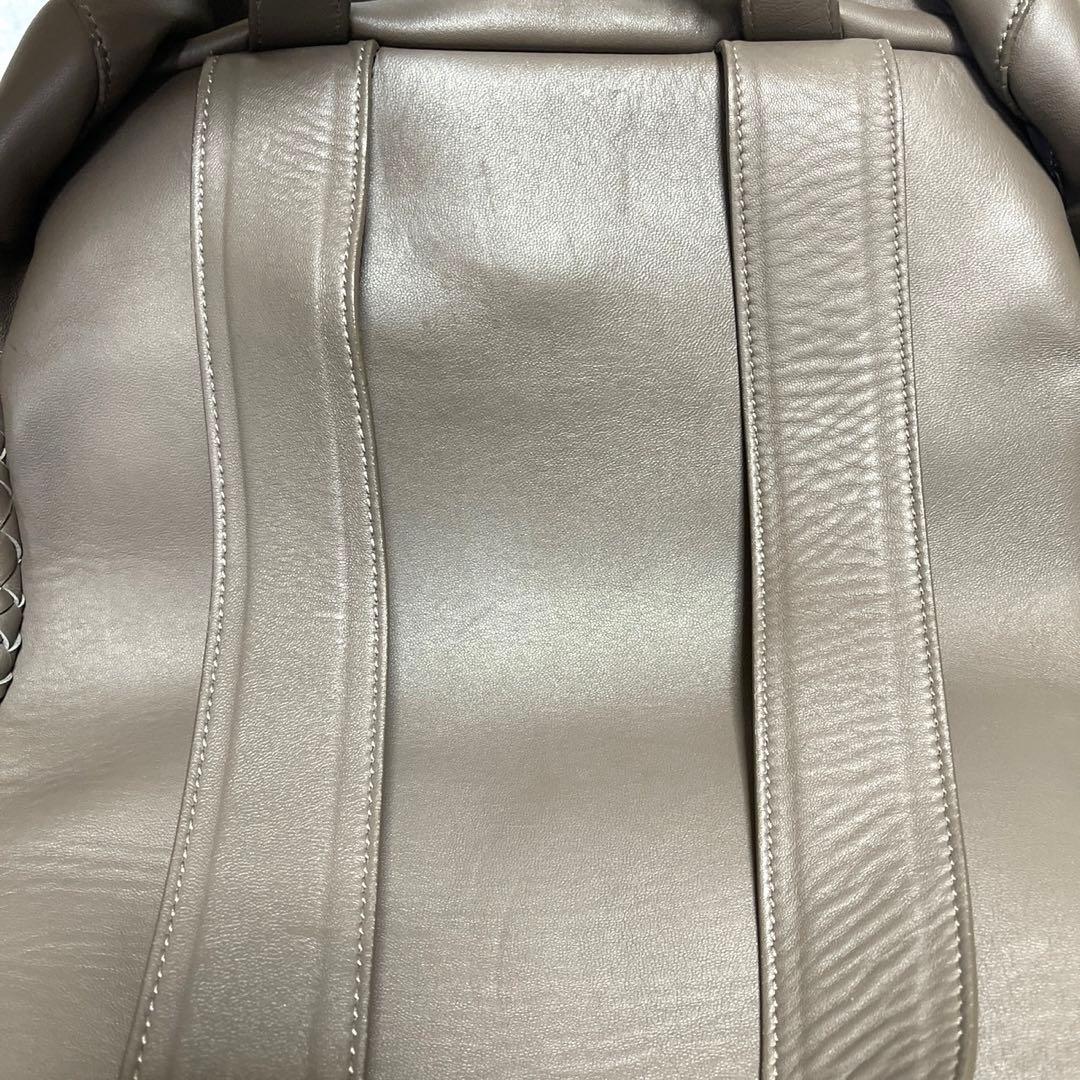 専用品FALORNI イントレチャート グレージュ ラムレザー バックパック